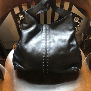 Michael Kors Black Leather Handbag